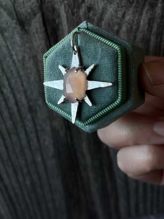 Star Pendant with Chalcedony