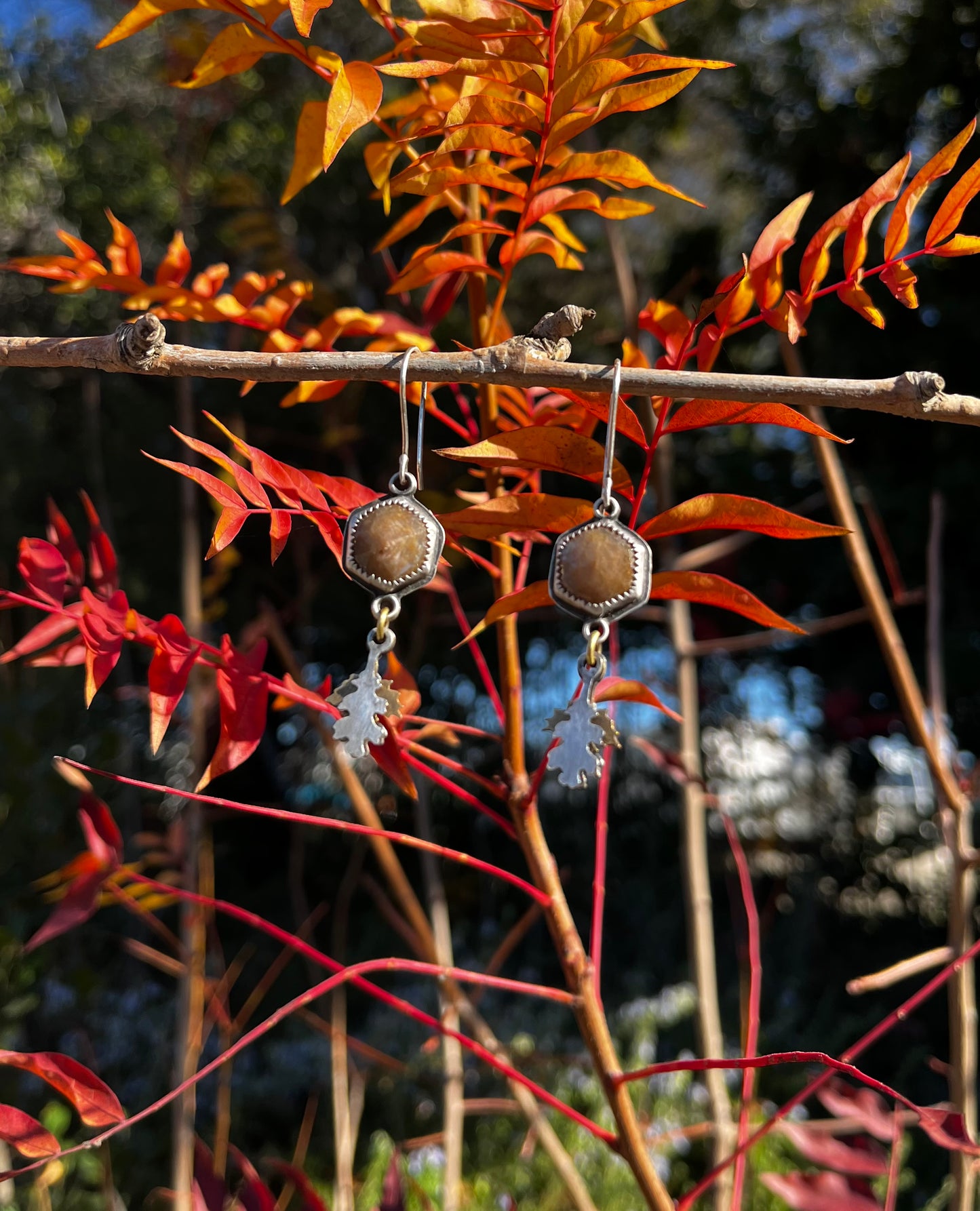 Sapphire Autumnal Earrings