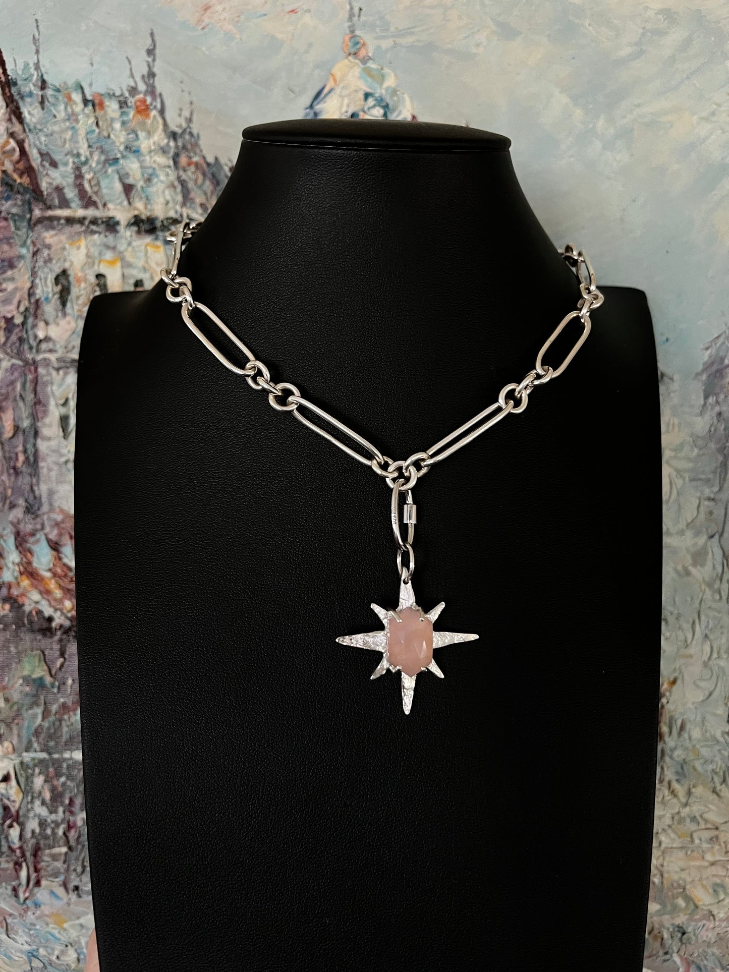 Star Pendant with Chalcedony