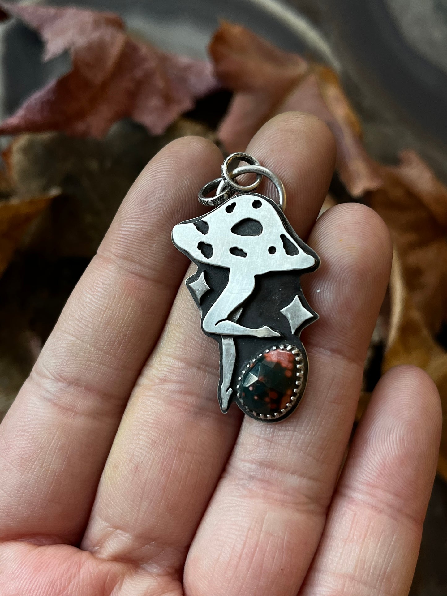 Mushroom Lady Pendant