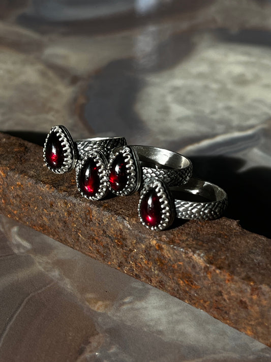 Garnet Rings