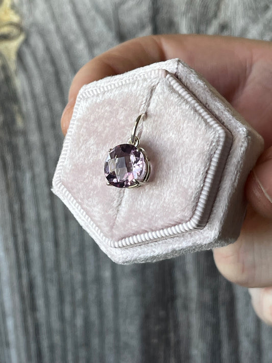 Pink Amethyst Charm