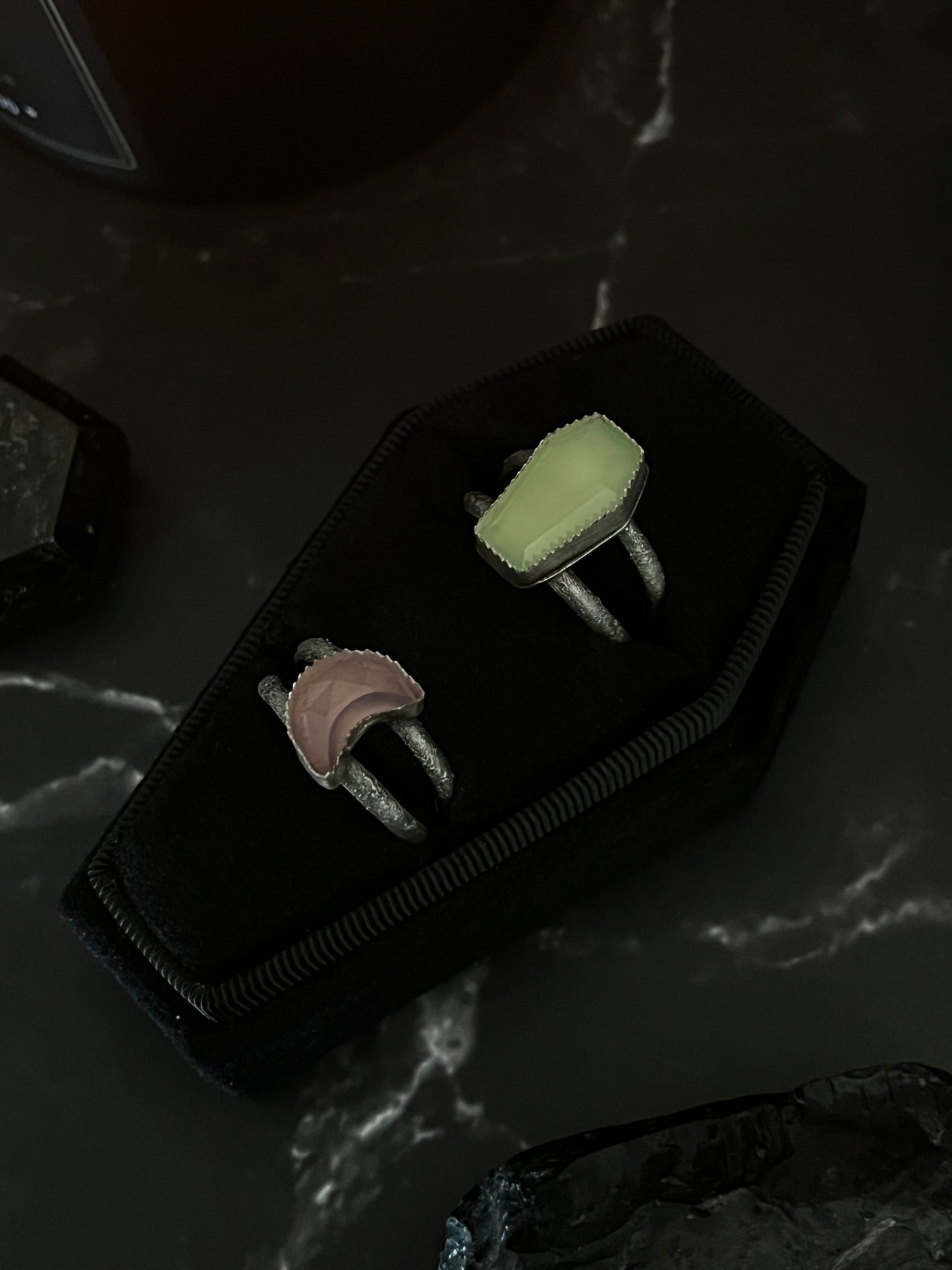 Pink Moon Ring - made to order